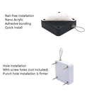 2 PCS P093 Automatic Doorkeeper Telescher Door Closer Sliding Door Anti-Theft Box, Specification: 3rd Generations White All Glue 800g 1.2m
