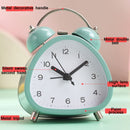 Student Metal Retro Digital Alarm Clock With Light(Black)