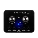 X7 Sound Card Voice Changer Mobile Phone And Computer Compatible With External Electronic Voice Call Microphone Live Sound Card(English Version)