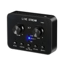 X7 Sound Card Voice Changer Mobile Phone And Computer Compatible With External Electronic Voice Call Microphone Live Sound Card(English Version)