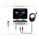 X7 Sound Card Voice Changer Mobile Phone And Computer Compatible With External Electronic Voice Call Microphone Live Sound Card(English Version)