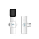 Lavalier Wireless Microphone Mobile Phone Live Video Shooting Small Microphone, Specification: Type C Interface(White)