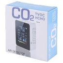 TVOC1 Portable CO2 Air Quality Formaldehyde Carbon Dioxide Detector Indoor Temperature Hygrometer with LED Digital Display(Black)