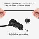 F558 With USB Mobile Phone Charging Car Fan 12/24V Car Truck Double Shaking Head Fan(Double Head 12V)