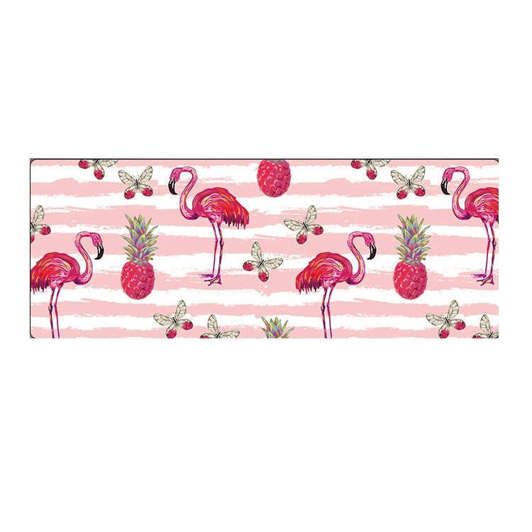 900x400x3mm Office Learning Rubber Mouse Pad Table Mat(1 Flamingo)