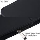 KC601 A4 Multifunctional Portable Folder Business Zipper Bag Leather Folder, Style: No Chargeable With Calculator No Memo Pad (Dark Blue)