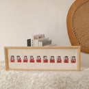 Baby Registration Photo Set-Up Solid Wood Photo Frame Infant Anniversary Frame, Inner frame size: 1 Inch 10 Sheets(Wood Color)
