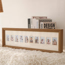 Baby Registration Photo Set-Up Solid Wood Photo Frame Infant Anniversary Frame, Inner frame size: 2 Inch 10 Sheets(Dark Wooden Color)