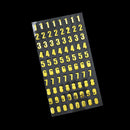 10 Sets Hand Account Alphanumeric Sticker Diary Plan DIY Sticker Set(Bronze Number)
