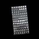 10 Sets Hand Account Alphanumeric Sticker Diary Plan DIY Sticker Set(Hot Silver Cartoon Letter)
