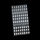 10 Sets Hand Account Alphanumeric Sticker Diary Plan DIY Sticker Set(Hot Silver Number)