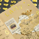 10 Sets Hand Account Alphanumeric Sticker Diary Plan DIY Sticker Set(Hot Silver Cartoon Letter)