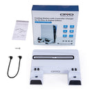 OIVO IV-P5241 Multi-Function Host Cooling Fan Handle Charging Base With LED Light For PS5, Color of the product: White