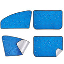 4 PCS R-2938 Single-Layer Sun Protection Magnetic Car Curtain Vehicle Water Drop Sunshade(Blue Rear)
