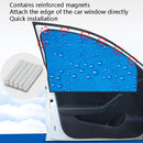 4 PCS R-2938 Single-Layer Sun Protection Magnetic Car Curtain Vehicle Water Drop Sunshade(Blue Rear)