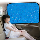4 PCS R-2938 Single-Layer Sun Protection Magnetic Car Curtain Vehicle Water Drop Sunshade(Blue Rear)