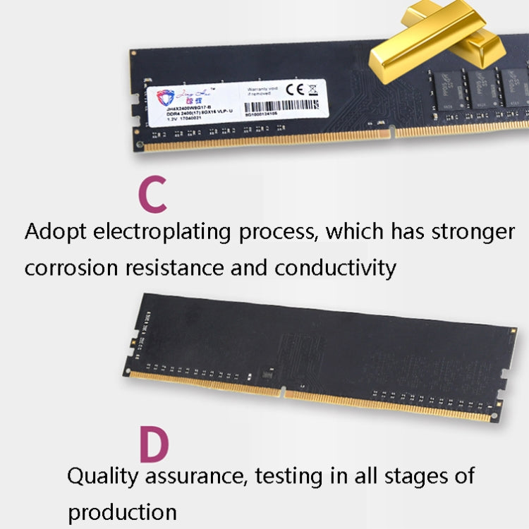 JingHai DDR4 4G Low Pressure Version 1.2V Desktop RAM(2666MHz)