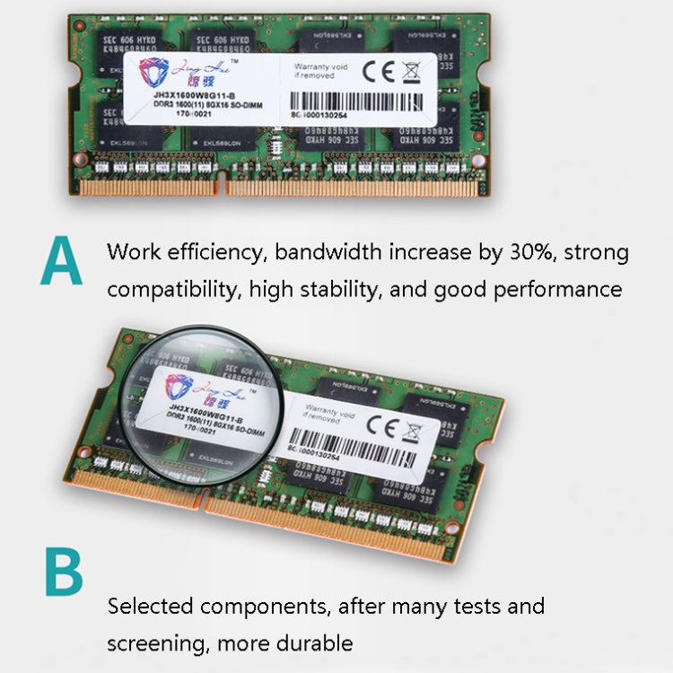 JingHai DDR3 2G Notebook Memory Strip(1333MHz)