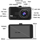 3.0 Inch HD 1080P Wide-Angle Driving Recorder With Reversing Image Specificationï¼š Normal Definition Single Recordï¼ˆBlackï¼‰