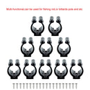 20 PCS Nylon Wall-Mounted Fishing Rod Holder Fishing Rod Plastic Display Storage Bracket 17mm