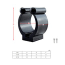 20 PCS Nylon Wall-Mounted Fishing Rod Holder Fishing Rod Plastic Display Storage Bracket 24mm