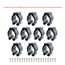20 PCS Nylon Wall-Mounted Fishing Rod Holder Fishing Rod Plastic Display Storage Bracket 24mm