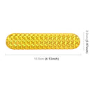 2 PCS High-brightness Laser Reflective Strip Warning Tape Decal Car Reflective Stickers Safety Mark(Yellow)