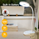 YAGE T102 2W 18LEDs Touch Switch 3-Level Dimming Clip Desk Lamp Eye Protection LED Light