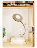 YAGE T102 2W 18LEDs Touch Switch 3-Level Dimming Clip Desk Lamp Eye Protection LED Light