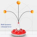 Household Suction Cup Self-Training Elastic Flexible Shaft Children Parent-Child Training Table Tennis Trainer, Style: 2 Poles 6 Balls (Blue)