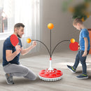 Household Suction Cup Self-Training Elastic Flexible Shaft Children Parent-Child Training Table Tennis Trainer, Style: 2 Poles 6 Balls (Red)