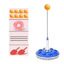 Household Suction Cup Self-Training Elastic Flexible Shaft Children Parent-Child Training Table Tennis Trainer, Style: 3 Poles 8 Balls (Blue)