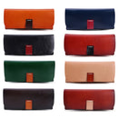 K064 Multifunctional Vegetable Tanned Leather Glasses Storage Box(Blue)