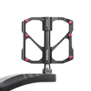 PD-M86C 1 Pair PROMEND Bicycle Road Bike Mountain Bike 3 Palin Carbon Fiber Bearing Pedal(Silver)