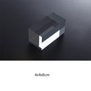 2 PCS Cube 4x4x8cm Transparent Acrylic Geometric Photo Props Photography Background Plate Ornaments
