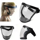 Anti-Droplet Face Shield Space Lens Goggles(Black Frame)