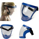 Anti-Droplet Face Shield Space Lens Goggles(Blue Frame)