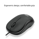 3 PCS Cadeve M220 3 Keys USB Wired Fashion Portable Mouse(Black Red)