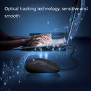 3 PCS Cadeve M220 3 Keys USB Wired Fashion Portable Mouse(Black Blue)