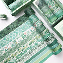 2 Packs Antique And Paper Tape Hand Account DIY Decoration Material, Colour: Green Mint