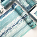 2 Packs Antique And Paper Tape Hand Account DIY Decoration Material, Colour: Blue Trajectory