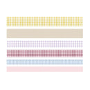 2 Packs Paper Lattice Decorative Material Tape For Handbook(Basic Plaid)