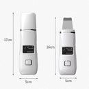 C-106 Ultrasonic Shovel Skin Machine Blackhead Dead Skin Cleaning Instrument Deep Cleaning Pore Ion Importer, Specification: Screen Display(Beige)