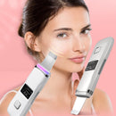 C-106 Ultrasonic Shovel Skin Machine Blackhead Dead Skin Cleaning Instrument Deep Cleaning Pore Ion Importer, Specification: LED Light Display(Beige)