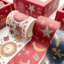 2 Sets Boxed Christmas Pocket Tape Decoration Material(Christmas Combination Set)