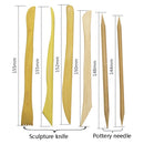 14 PCS / Set Sculpture Tool DIY Soft Clay Mud Plastic Clay Pottery Carving Molded Knife