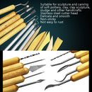 14 PCS / Set Sculpture Tool DIY Soft Clay Mud Plastic Clay Pottery Carving Molded Knife