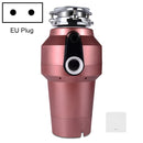 Garbage Disposal Home Kitchen Food Treatment Machine Sink Kitchen Waste Shredder, EU Plug, Style: A8 Wireless Switch(Rose Gold)
