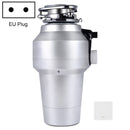 Garbage Disposal Home Kitchen Food Treatment Machine Sink Kitchen Waste Shredder, EU Plug, Style: A8 Wireless Switch(Silver)