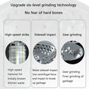 Garbage Disposal Home Kitchen Food Treatment Machine Sink Kitchen Waste Shredder, EU Plug, Style: A8 Wireless Switch(Gray)